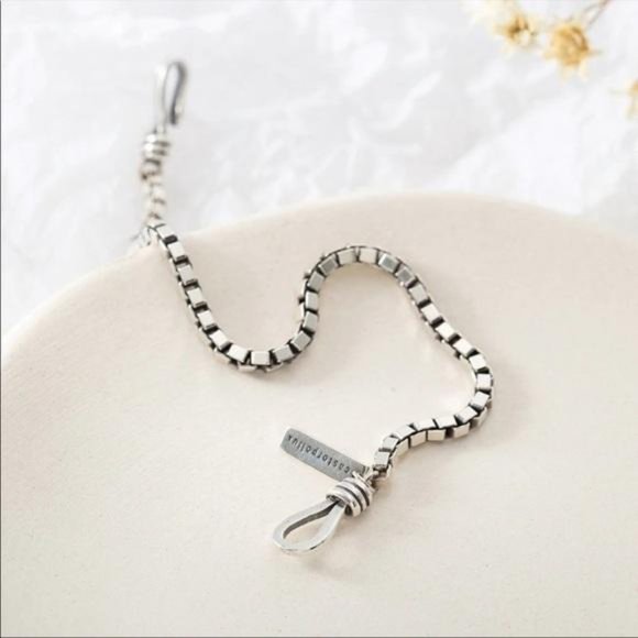 NEW 925 STERLING SILVER CHAIN BRACELET - Picture 4 of 9